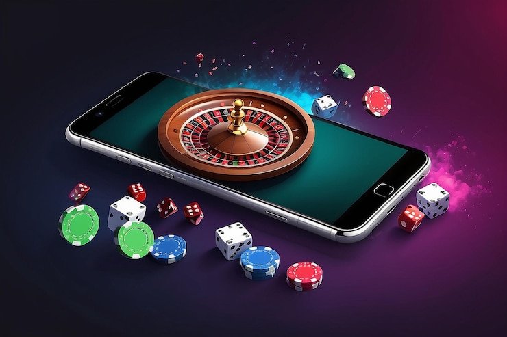 Mobile and desktop interface views of dangdut4d slot Bigger Bass Bonanza slot game